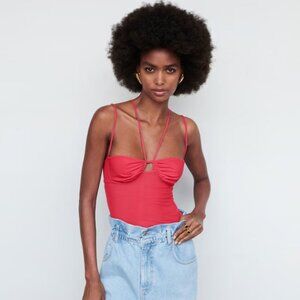 MANGO Double Straps Top Size Medium